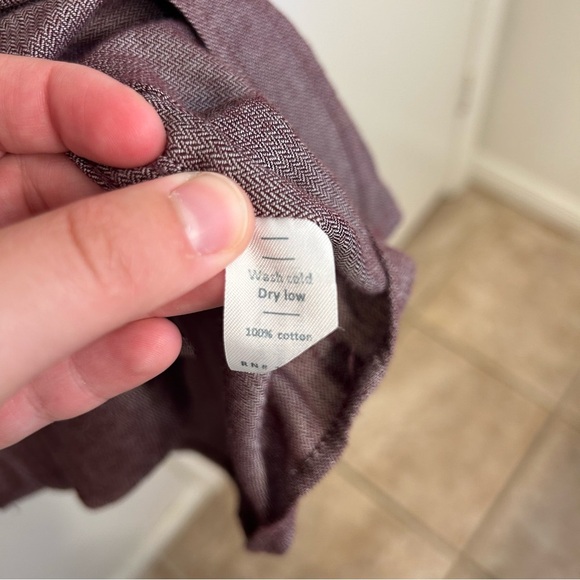 Marine Layer Purple Button-Down Long Sleeve Shirt Men’s Medium – Collared Casual - Picture 6 of 10